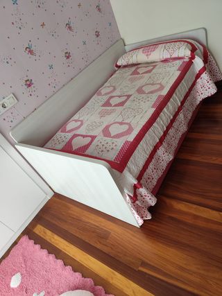 Cama nido color fresno y fucsia.190*90 