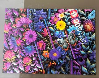 Puzzle Educa 500 Piezas Flores y Mariposa