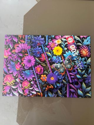 Puzzle Educa 500 Piezas Flores Mariposa