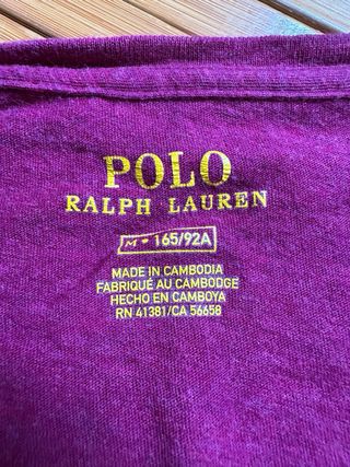 Polo Ralph Lauren Camiseta Morada Mujer Talla M