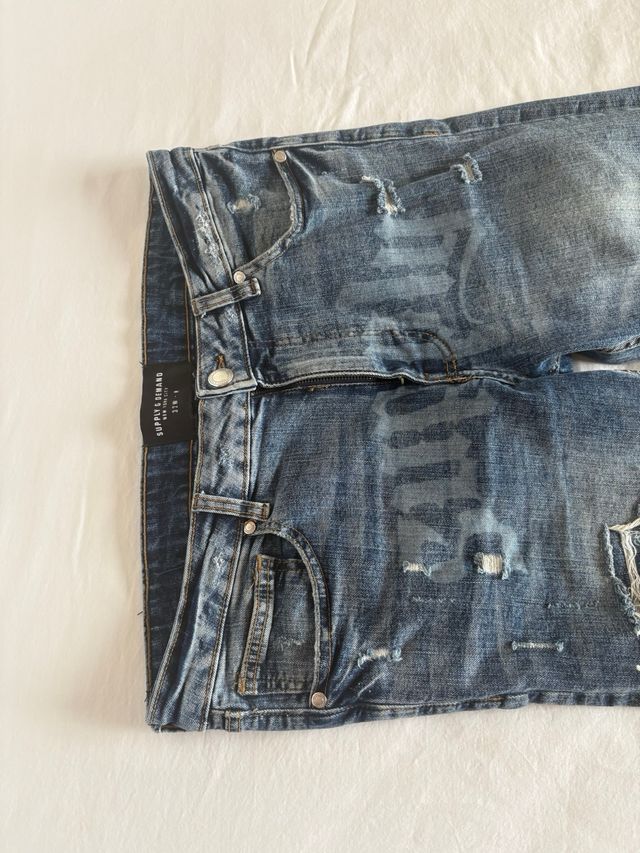 Supply & Demand Vaqueros Rotos Azules