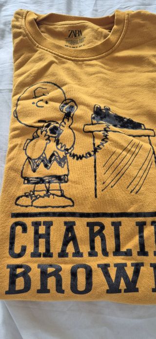 Sudadera Zara Snoopy Charlie Brown Amarilla