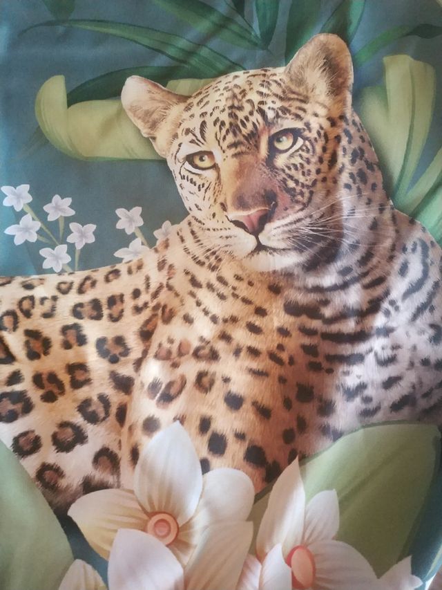 Copripiumino letto singolo + federa, motivo Jungle