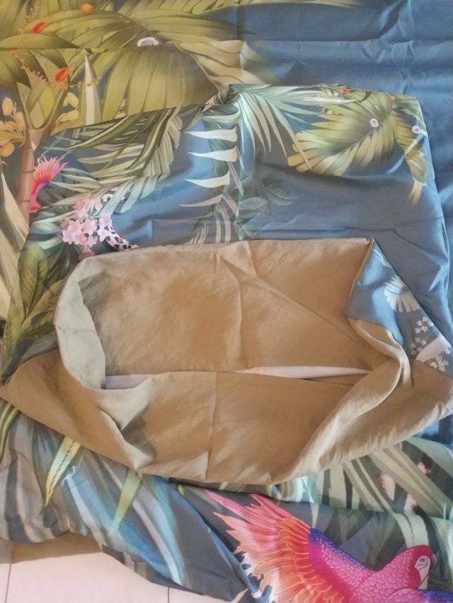 Copripiumino letto singolo + federa, motivo Jungle