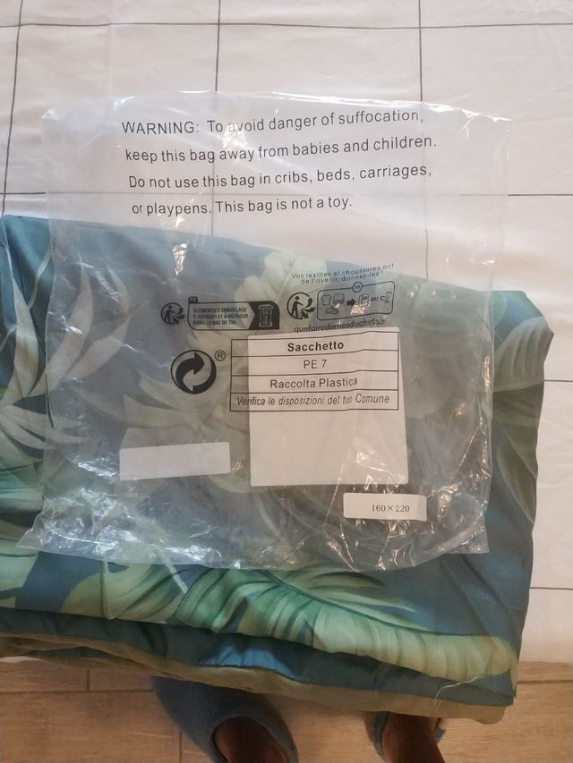 Copripiumino letto singolo + federa, motivo Jungle