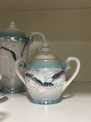 Juego de café japonés de porcelana