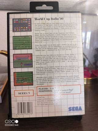 World Cup Italia '90 Master System Sega