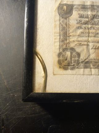 Cuadro 5 Billetes 1 Peseta Banco de España