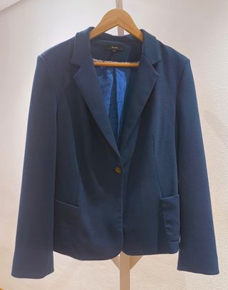 Blazer azul mujer