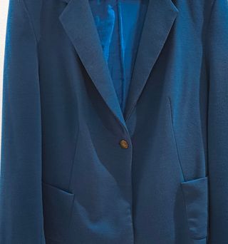 Blazer azul mujer