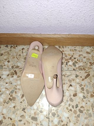 Zapatos de tacón Gino Vaello rosa palo talla 40