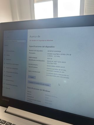Portátil Lenovo Ideapad 330. Intel i3 – 15,6. 4gb 