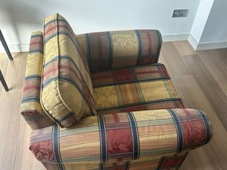 Sillón vintage tela multicolor