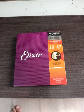 Cuerdas Elixir Nanoweb 10-47 Acústica Bronce