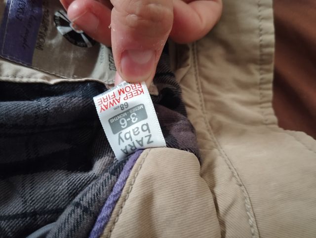 Chaquetón bebé beige