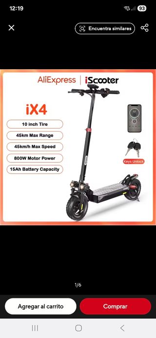 Patinete Eléctrico iX4