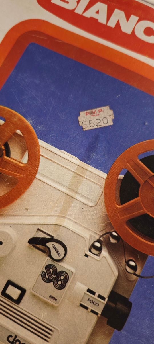 Proyector Super8 Bianchi + 3 Películas