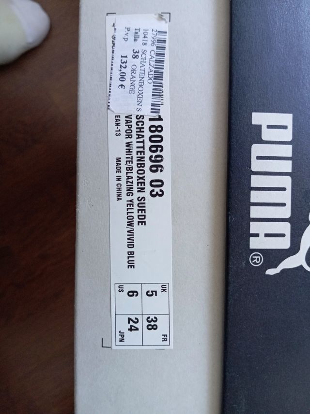 Botas de boxeo Puma talla 38