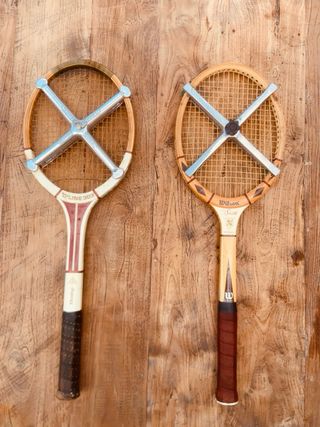 colección de 3 Raquetas de tenis antiguas,
