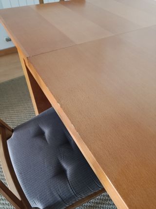 Mesa de comedor de madera 130x90x77