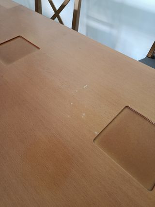 Mesa de comedor de madera 130x90x77