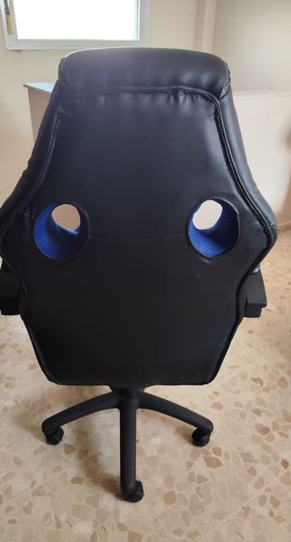 Sillón Gaming Negro y Azul