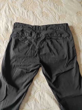 Pantalones Chinos Zara Negro Talla M
