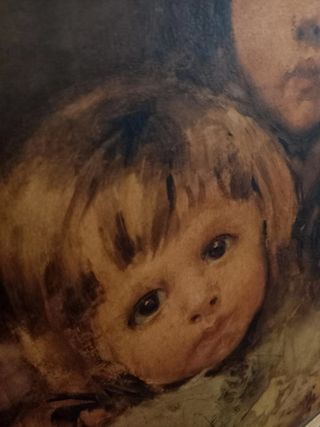Cuadro litografía J. A. Benlliure Subiaco 1886