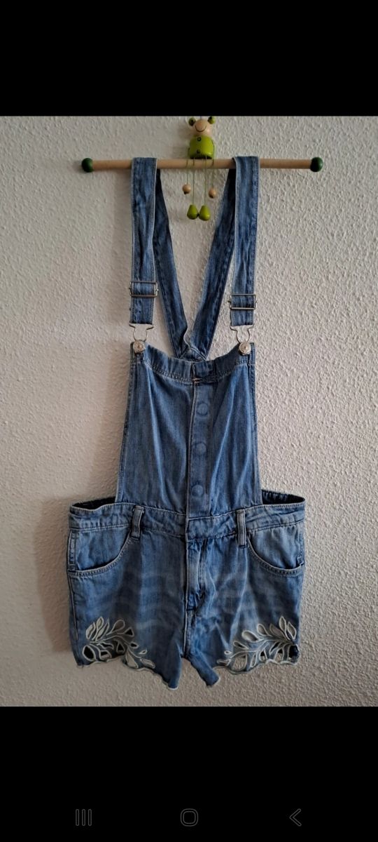 Peto vaquero niña bordado calado✅️Muy Nuevo