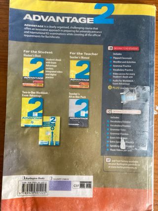 Libro inglés Advantage 2 bach