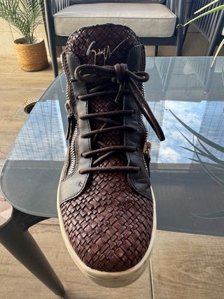 Zapatillas Giuseppe Zanotti Marrón Trenzado