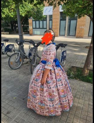 Traje de Fallera Rosa Floral