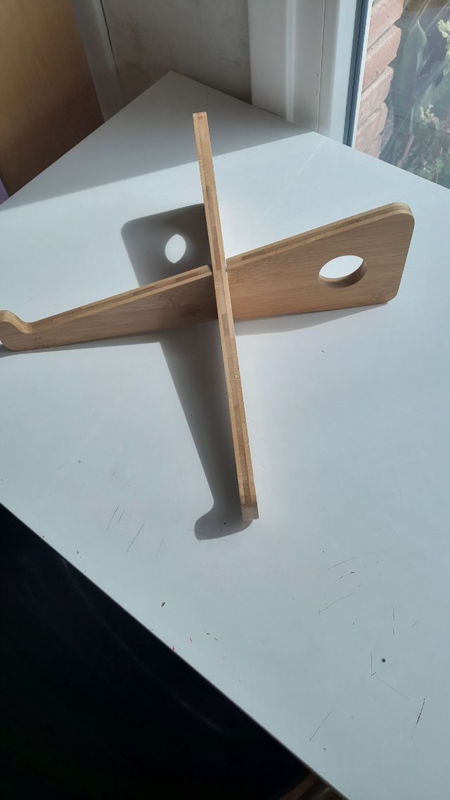 Soporte para portátil de bambú