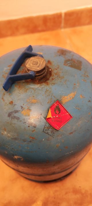 Botella de gas camping