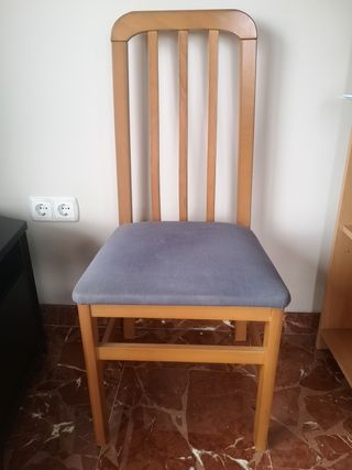 Sillas de comedor de madera de pino maciza