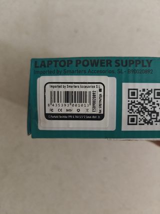Cargador Portátil Smarters para Toshiba
