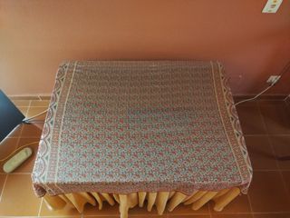 Mesa camilla con cristal