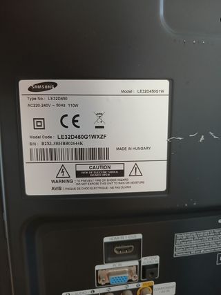 Samsung 32 LCD HDTV LE32D450