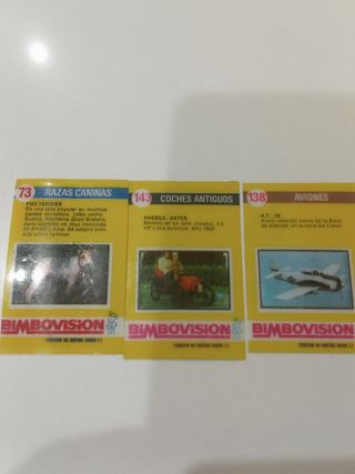5 Cromos Bimbovisión 1975