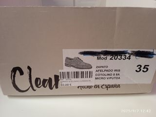 Zapatos niño comunión azul y beige T35