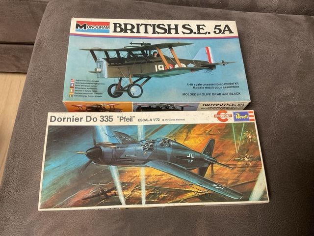 Maquetas Avión Monogram y Revell Años 70