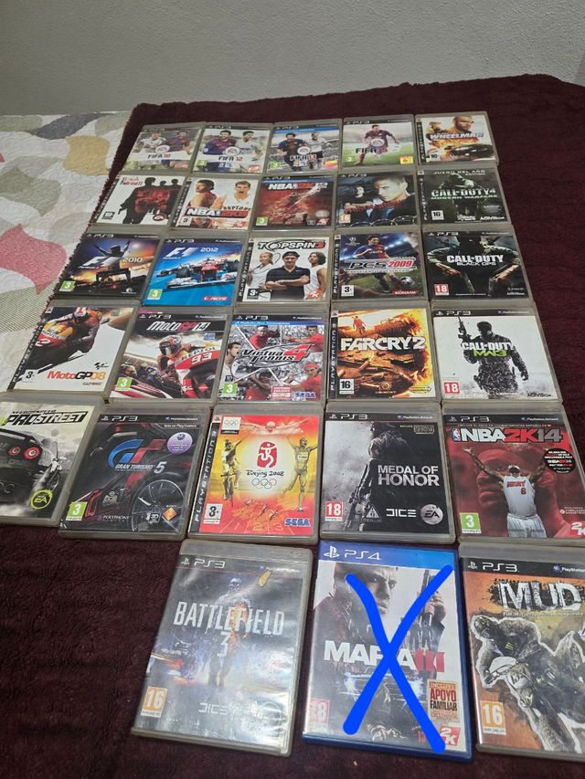 Lote Juegos PS3 (Acción, Carreras, Deportes)