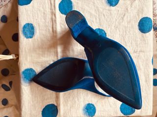 Zapatos de tacón azul talla 40