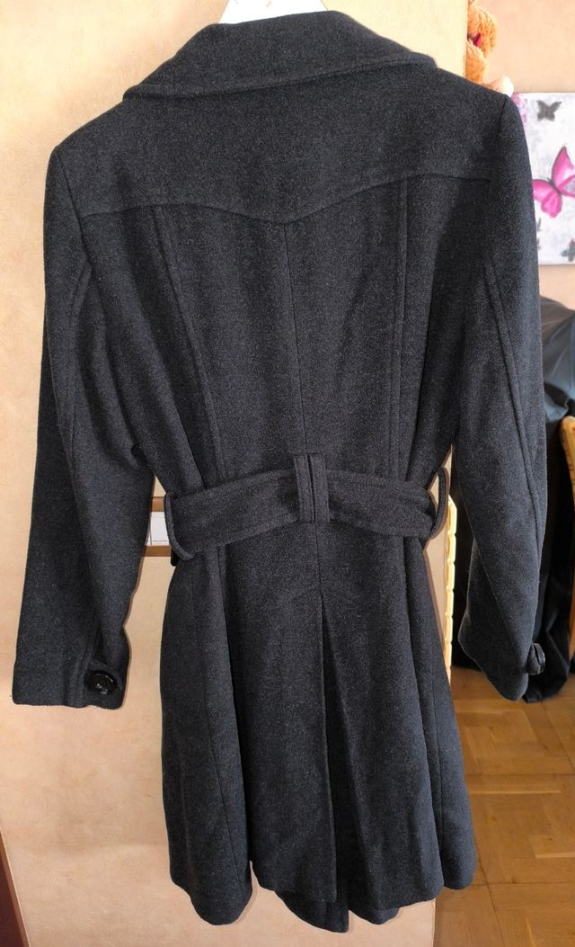 Abrigo Zara Gris Talla XL