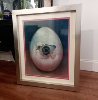 Cuadro surrealista vintage firmado Nais