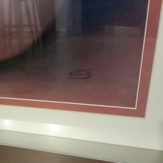 Cuadro surrealista vintage firmado Nais