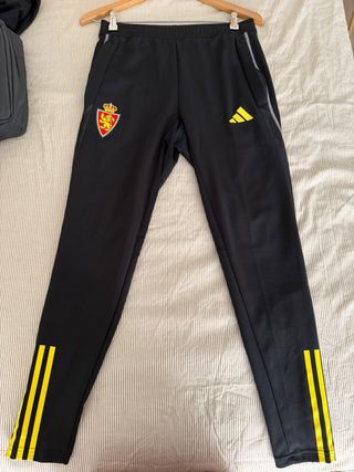 Pantalón Chándal Adidas Real Zaragoza Negro