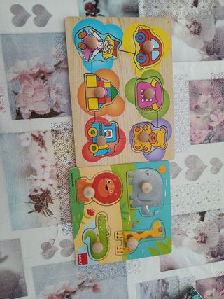 Juego de Puzzles Infantiles de Madera