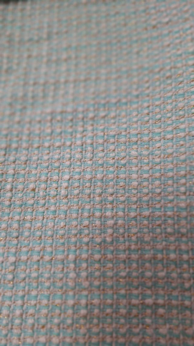 Minivestido azul y blanco