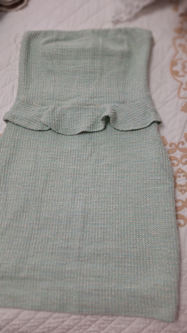 Minivestido azul y blanco